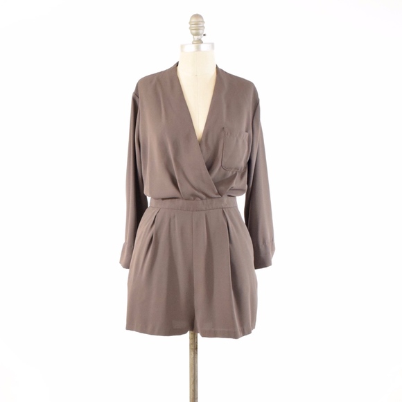 Topshop Pants - ❌SOLD❌Topshop Draped Wrap-Top Dressy Romper